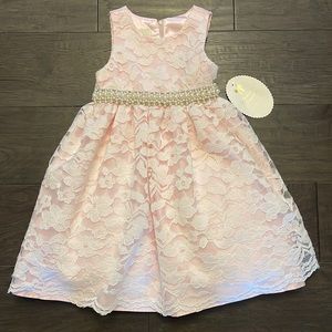 American Princess lace and jeweled formal wedding easter dress size 4 NWT